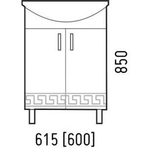 Мебель для ванной Corozo Олимп 60