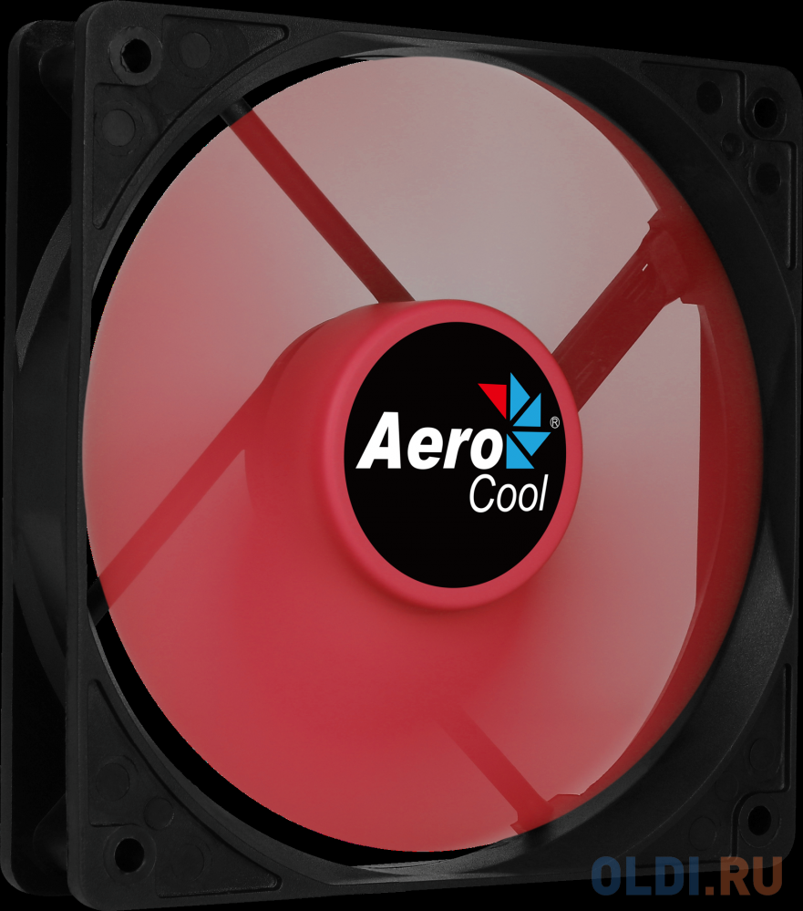 Вентилятор Aerocool Force 12 PWM Red, 120x120x25мм, 500-1500 об./мин., разъем PWM 4-PIN, 18.2-27.5 dBA