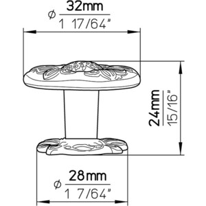 Ручка мебельная Siro 357-33ZN8