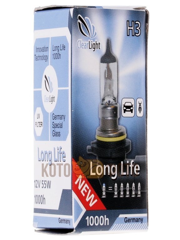 Лампа Clearlight H3 12V-55W LongLife MLH3LL в Москвe