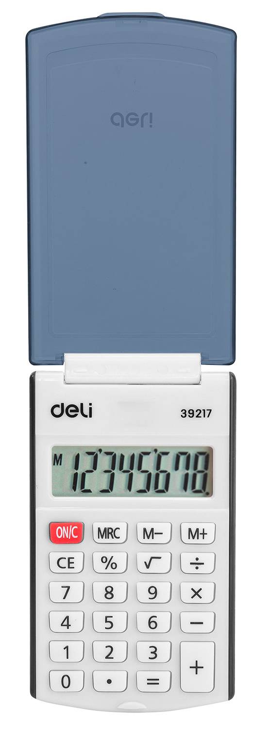 Калькулятор карманный Deli E39217/BLACK черный