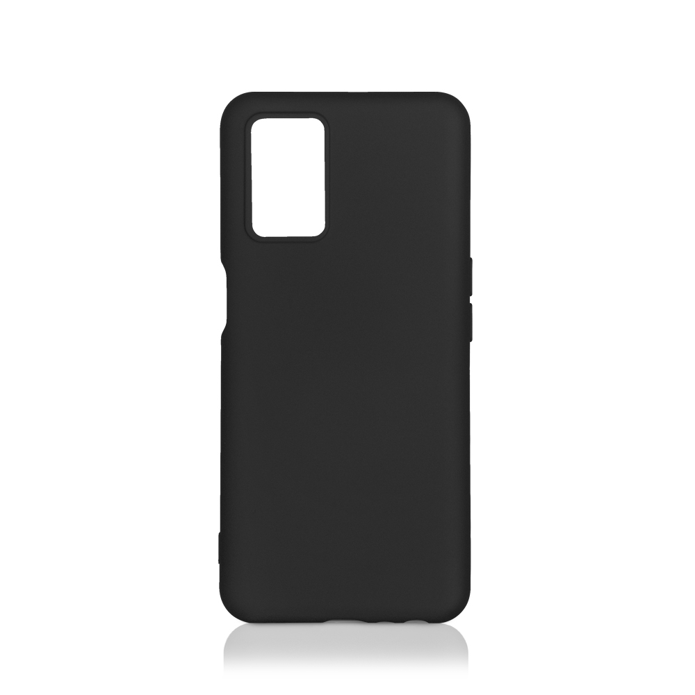 Чехол-накладка DF для смартфона Oppo A54 (4G), силикон/микрофибра, черный (DF oOriginal-12)