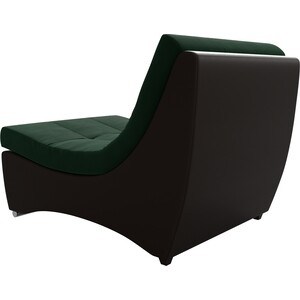 Кресло АртМебель Монреаль кресло велюр зеленый экокожа коричневый