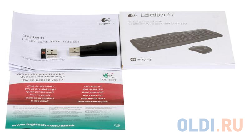 (920-003995) Клав. + Мышь Беспроводная Logitech Wireless Combo MK330