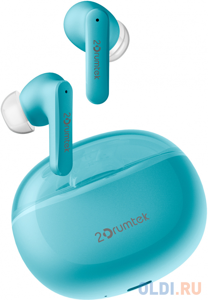 Гарнитура вкладыши A4Tech 2Drumtek B25 TWS синий беспроводные bluetooth в ушной раковине (B25 ICY BLUE)