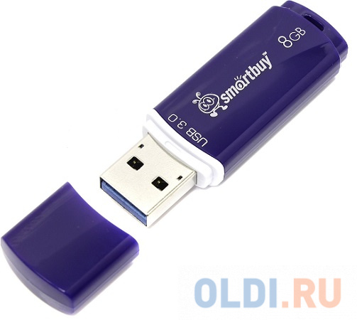 Внешний накопитель 8Gb USB Drive <USB3.0 Smartbuy Crown Blue (SB8GBCRW-Bl)