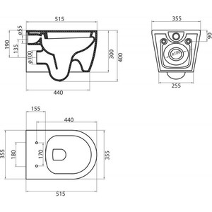 Комплект унитаза BelBagno Marino с инсталляцией и сиденьем микролифт (BB105CHR, BB105SC, BB001-120, BB015-SR-CHROME) в Москвe