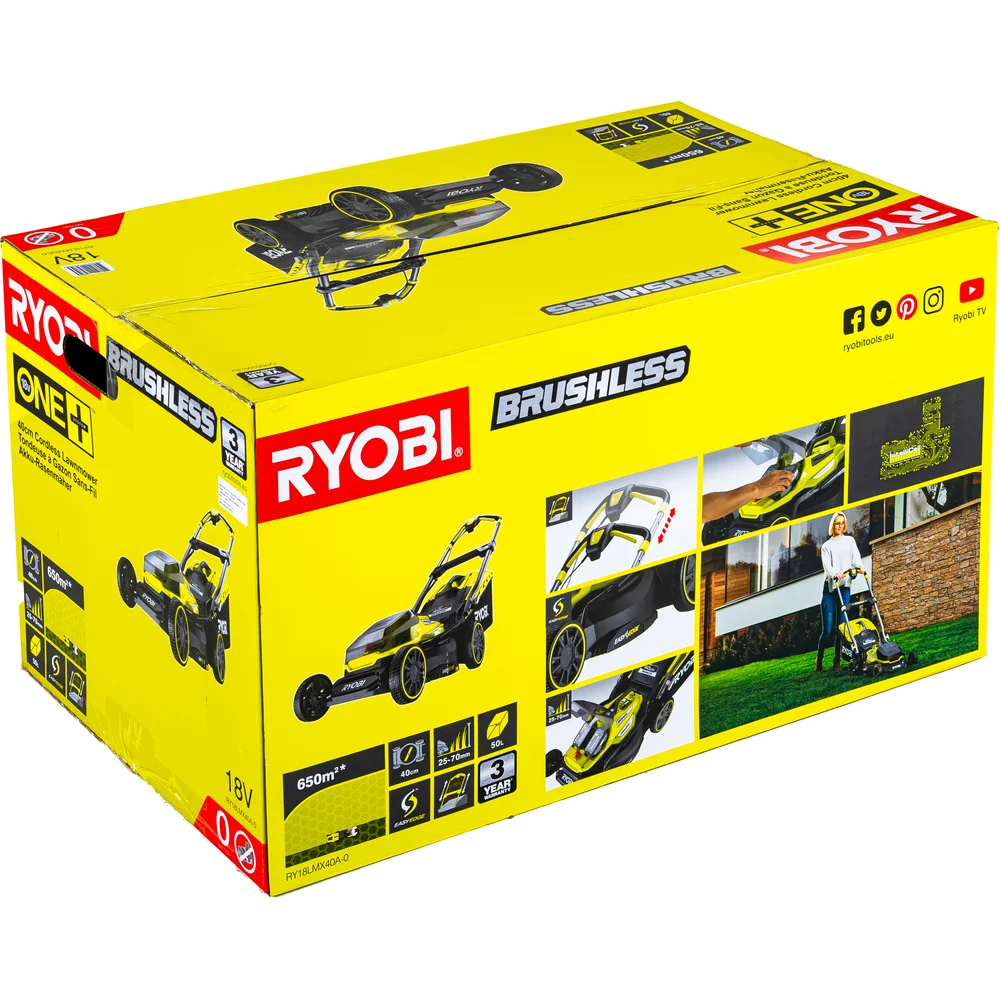 Бесщеточная газонокосилка Ryobi