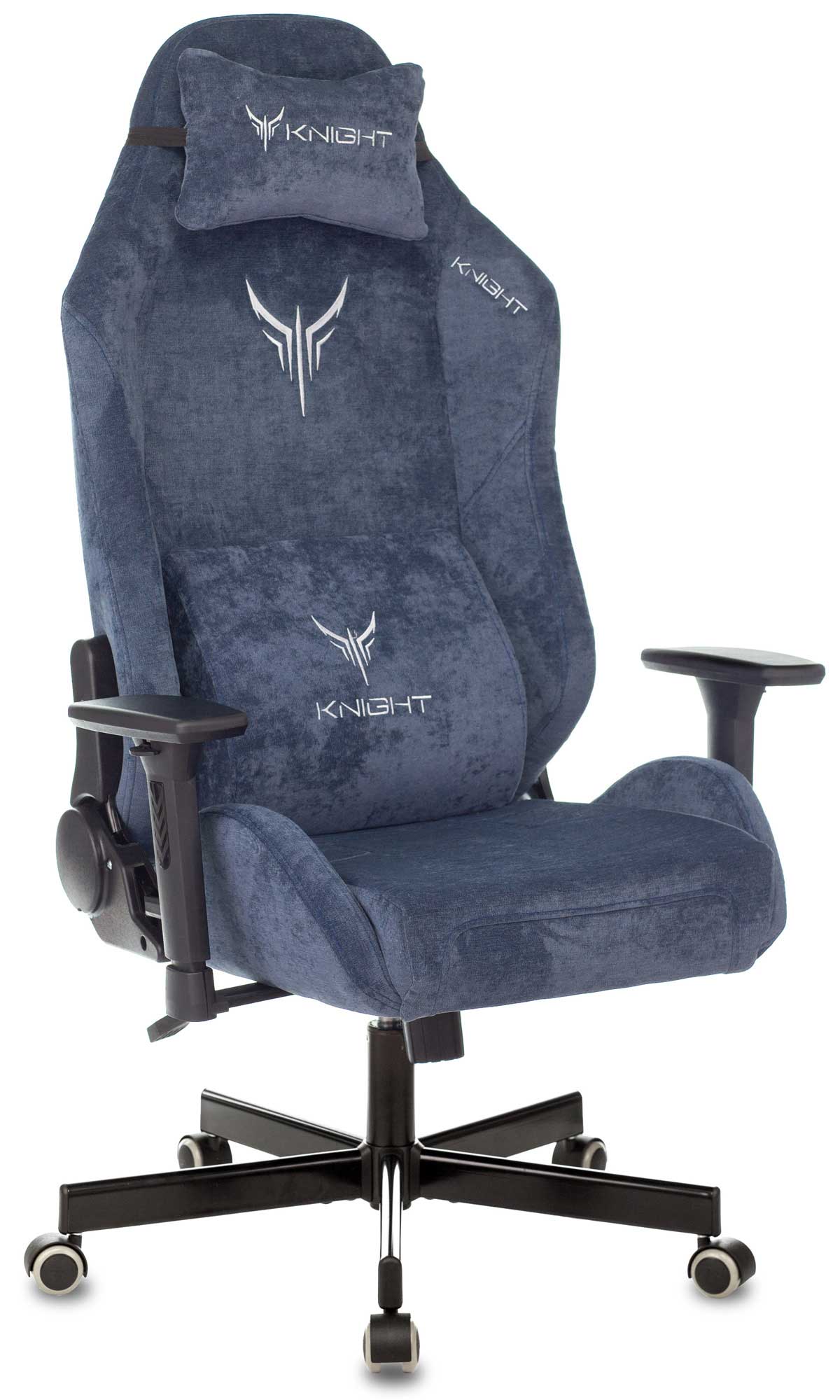 Кресло игровое Knight N1 Fabric синий