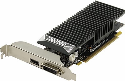Видеокарта Inno3D NVIDIA GeForce GT1030, 2Gb DDR5, 64bit, PCI-E, DVI, HDMI, Retail (N1030-1SDV-E5BL)