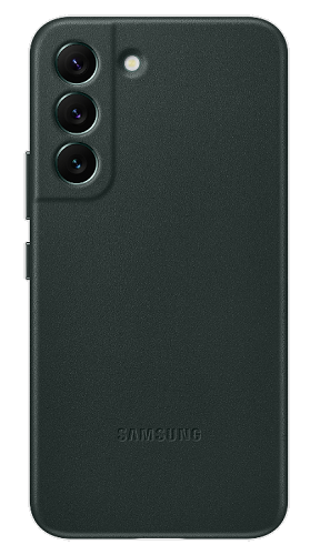 Чехол-накладка Samsung S22 EF-VS901LGEGRU Leather Cover зелёный в Москвe