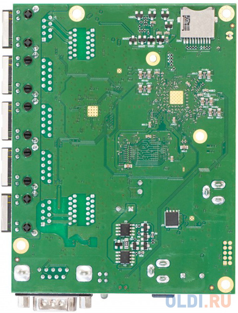 MikroTik RB450Gx4 Плата для роутеров, 716 МГц (4 ядра), 5х 1G RJ45, microSD, RS232