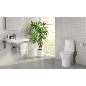 Унитаз-компакт Sanita luxe Next Comfort SL DM с сиденьем микролифт Click Up (WC.CC/Next/2-DM/WHT.G/S1) в Москвe