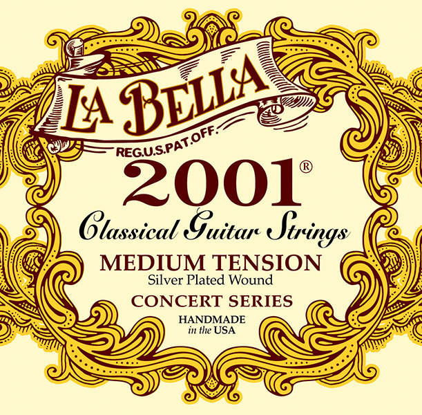Струны La Bella 2001M 2001 Medium нейлон для классической гитары