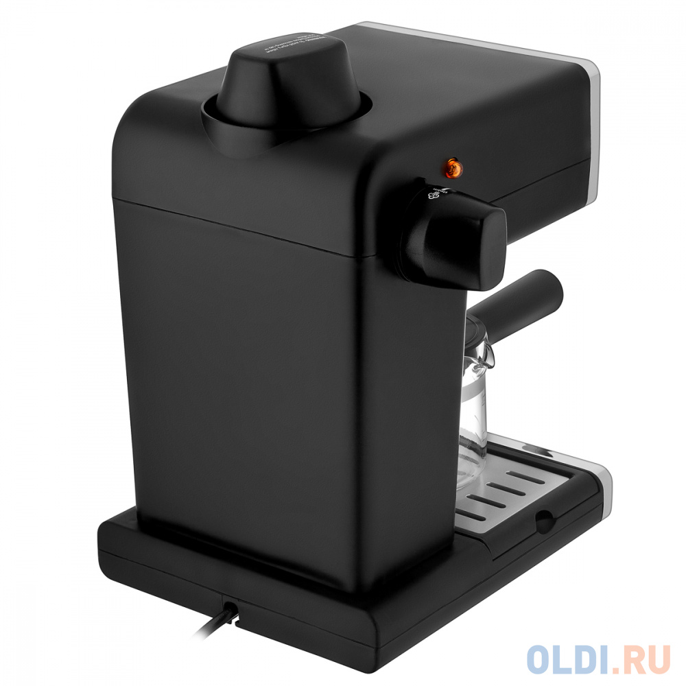 Кофеварка рожковая BRAYER BR1103, 950Вт, объем 1,2л, 4 бар, ручной капучинатор, серебро