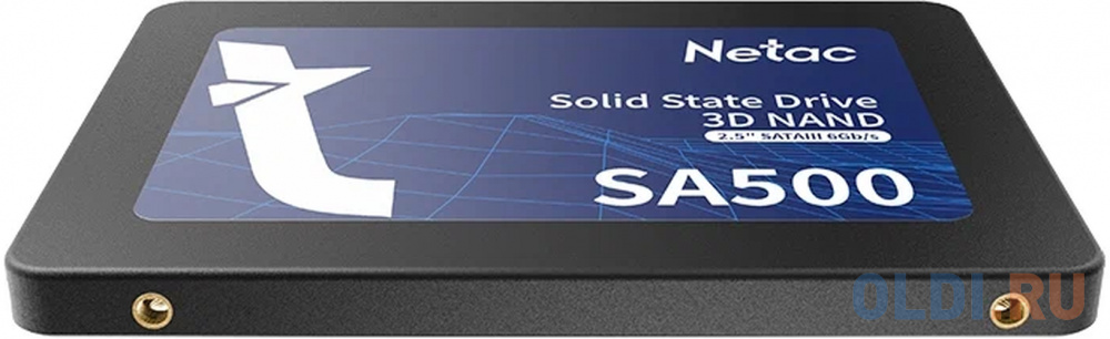 Netac SSD SA500 480GB 2.5 SATAIII 3D NAND, R/W up to 520/450MB/s, TBW 240TB, 3y wty