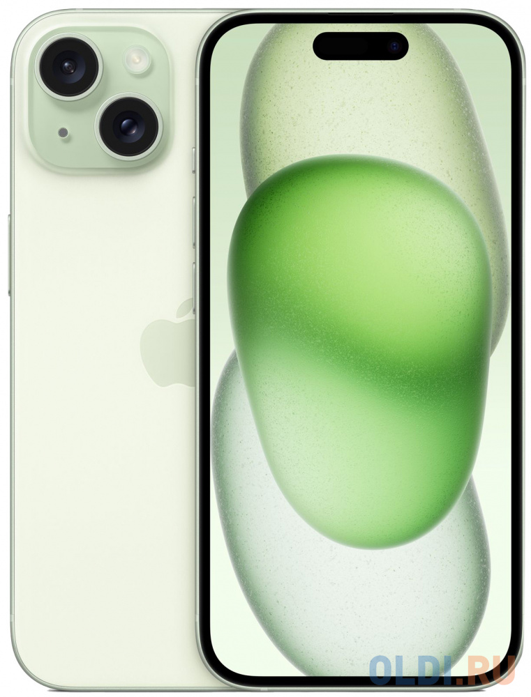 Смартфон Apple A3092 iPhone 15 128Gb салатовый моноблок 3G 4G 6.1&quot; iOS 17 802.11 a/b/g/n/ac/ax NFC GPS