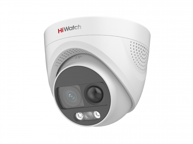 Камера HD-TVI HiWatch DS-T213X 3.6 мм уличная, купольная, 2Мпикс, CMOS, до 25 кадров/с, до 1920x1080, ИК подсветка 20 м, -40 - +60, белый