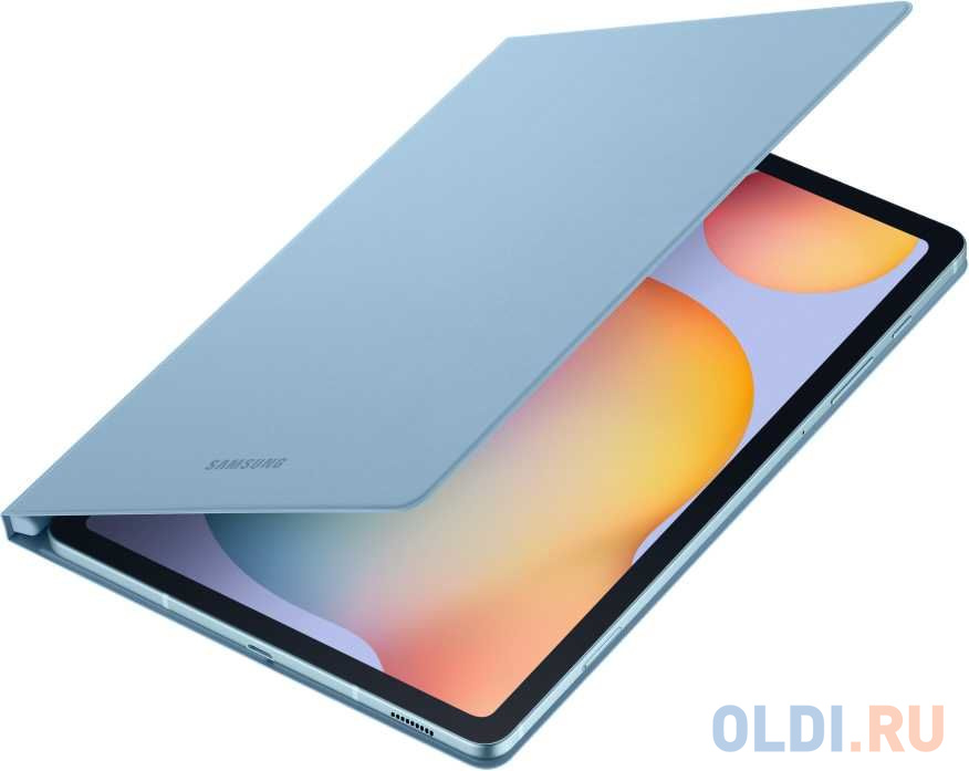 Чехол Samsung для Samsung Galaxy Tab S6 lite Book Cover полиуретан голубой (EF-BP610PLEGRU) в Москвe