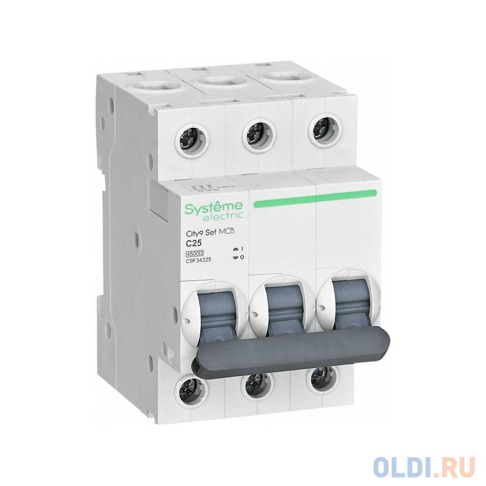 Systeme electric C9F34325 City9 Set Автоматический выключатель (АВ) С 25А 3P 4.5kA 400В в Москвe