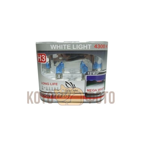 Комплект ламп Clearlight H3 12V-55W WhiteLight (2 шт.) MLH3WL