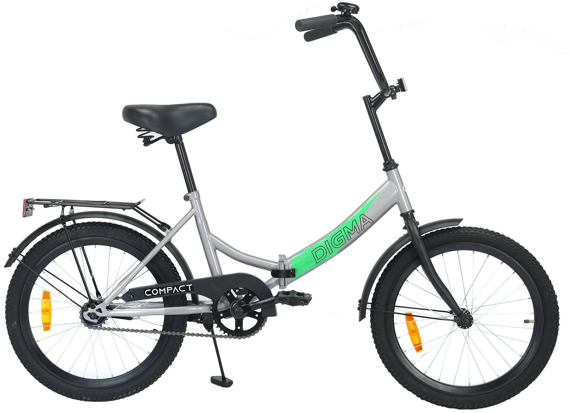 Велосипед городской складной Digma Compact серый (compact-20/14-st-r-gy)