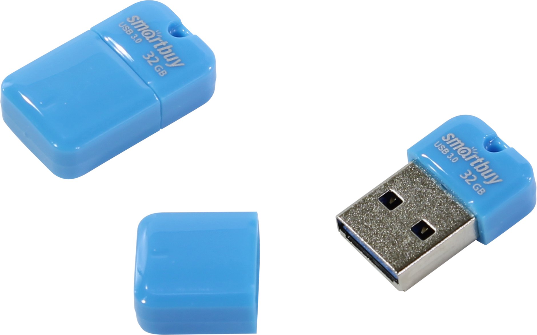 Флешка 32Gb USB 3.0 SmartBuy ART, голубой (SB32GBAB-3)