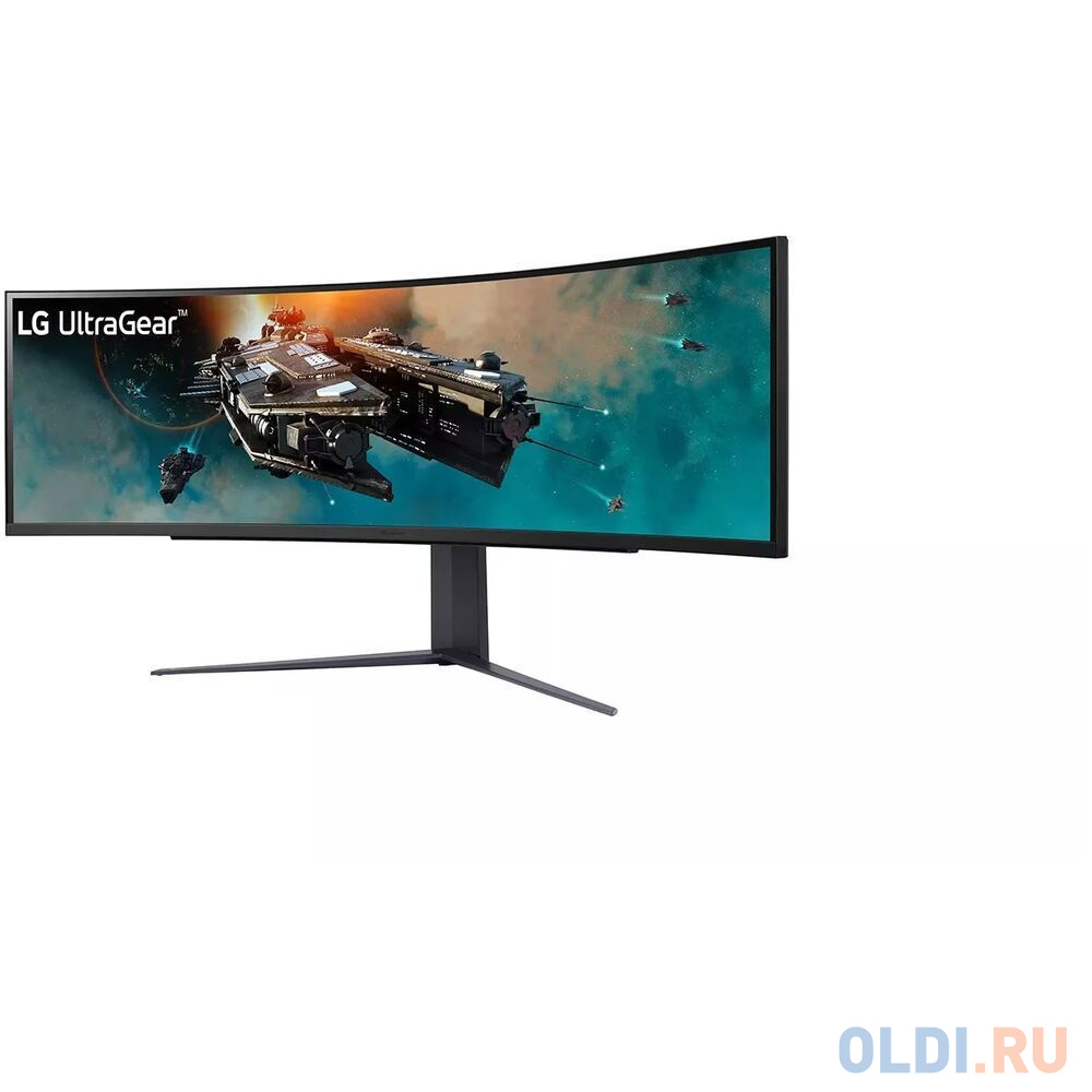 Монитор LG 49" UltraGear 49GR85DC-B черный VA LED 32:9 HDMI матовая HAS Piv 3000:1 450cd 178гр/178гр 5120x1440 240Hz FreeSync Premium Pro DP 2K U