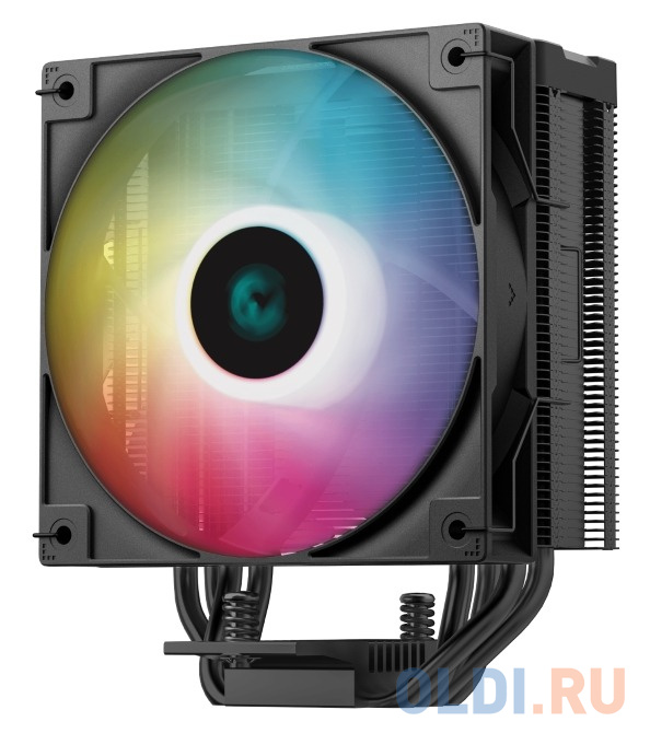 DEEPCOOL AG400 DIGITAL BK ARGB LGA1700/1200/115X/AM5/AM4 (9шт/кор, TDP 220W, PWM, ARGB Fan 120mm, 4 тепл. трубки, черный) RET в Москвe