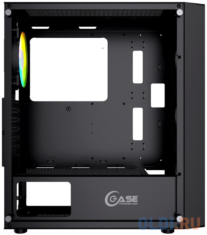 Корпус Powercase Mistral Evo, Tempered Glass, 1x 120mm PWM ARGB fan + ARGB Strip + 3x 120mm PWM non в Москвe