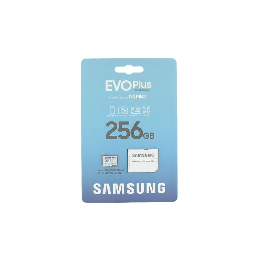 Карта памяти microSDXC Samsung 256GB Class 10 (MB-MC256KA/APC) адаптер на SD