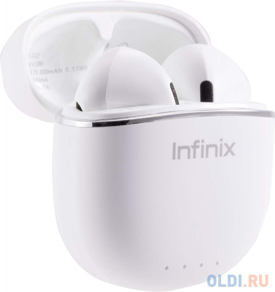 Гарнитура вкладыши Infinix XBuds XE23 белый беспроводные bluetooth в ушной раковине (10311755)