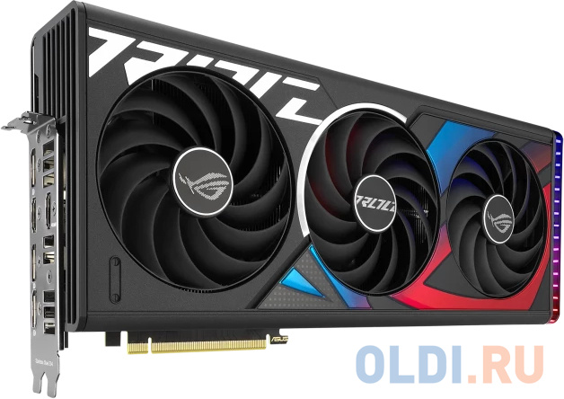 Видеокарта Asus PCI-E 4.0 ROG-STRIX-RTX4070TIS-O16G-GAMING NVIDIA GeForce RTX 4070TI Super 16Gb 256bit GDDR6X 2670/21000 HDMIx2 DPx3 HDCP Ret в Москвe