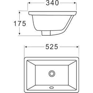 Раковина встраиваемая BelBagno 52х34 (BB1009)