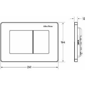 Кнопка смыва Allen Brau Infinity сталь брашированная (9.20006.BN)