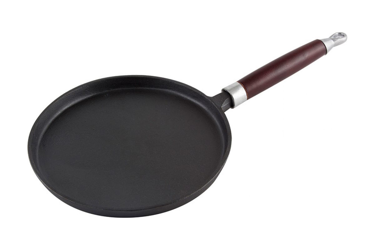 Сковорода блинная Mallony PCIF-22 22 см, чугун, черный без крышки (985028)