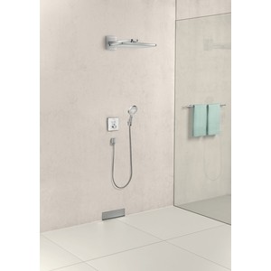 Шланговое подключение Hansgrohe FixFit Wall Square хром (26455000) в Москвe