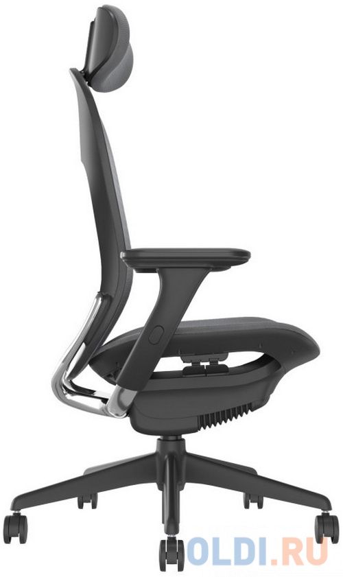 Кресло для геймеров Karnox EMISSARY Milano чёрный серый