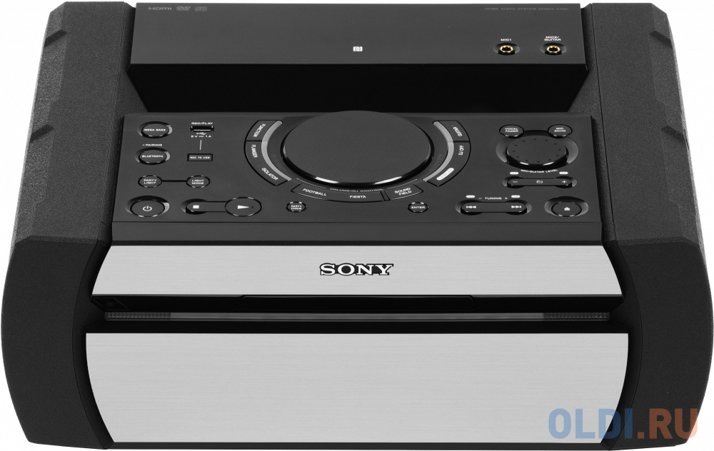 Минисистема Sony SHAKE-X70 черный CD CDRW DVD DVDRW BR FM USB BT