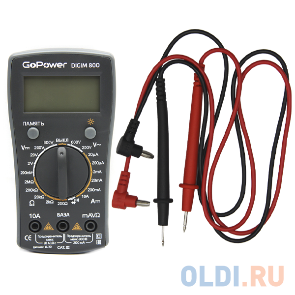 Мультиметр GoPower DigiM 800 (1/80)