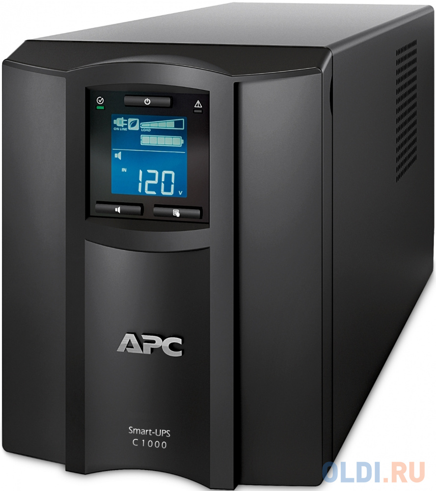 Источник бесперебойного питания APC Smart-UPS SMC1000IС 600Вт 1000ВА черный