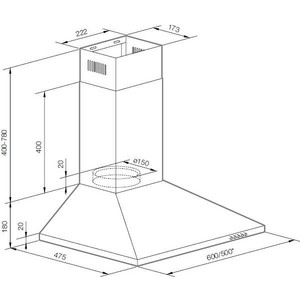 Вытяжка Graude DHP 60.0 W