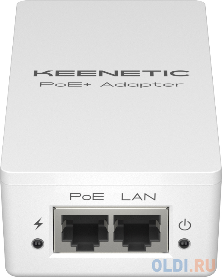 Keenetic PoE+ Adapter (KN-4510) Гигабитный адаптер питания PoE+ мощностью 30 Вт, 2x1 Гбит/с: 1xRJ-45, 1xRJ-45+PoE-out в Москвe