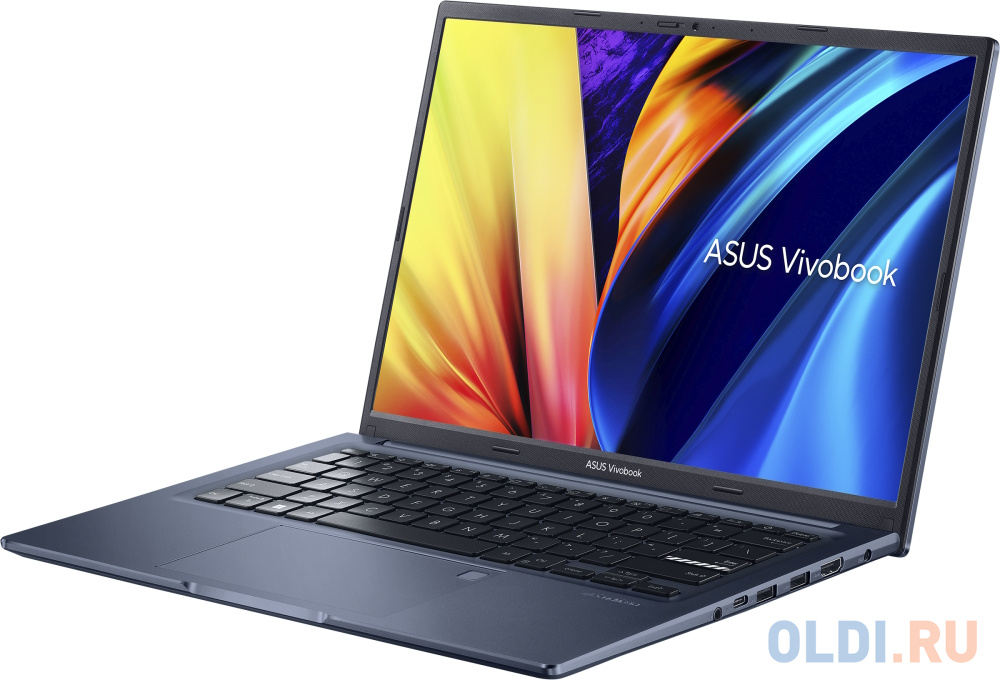 Ноутбук 14" WUXGA Asus M1403QA-LY113 blue (AMD Ryzen 5 5600H/8Gb/512Gb SSD/VGA int/no OS) (90NB0Y12-M006Z0)