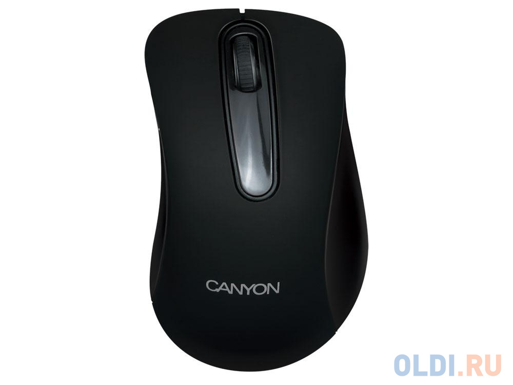 Мышь беспроводная CANYON CNE-CMSW2 (Wireless, Optical 800 dpi, 3 btn, USB), чёрный USB