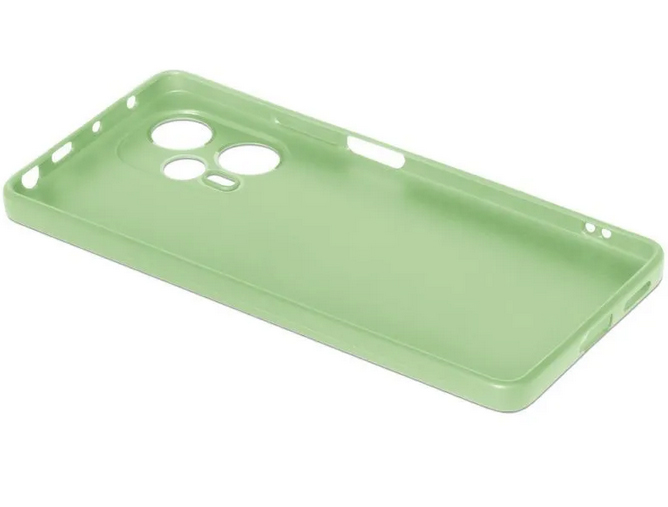 Чехол DF для Poco F5 Pro Silicone Light Green poCase-15