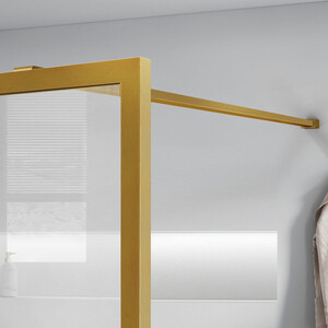 Душевой уголок Vincea Walk-In HP Art 80х120-70 брашированное золото, стекло прозрачное/рифленое (VSW-1HC800CFBG)