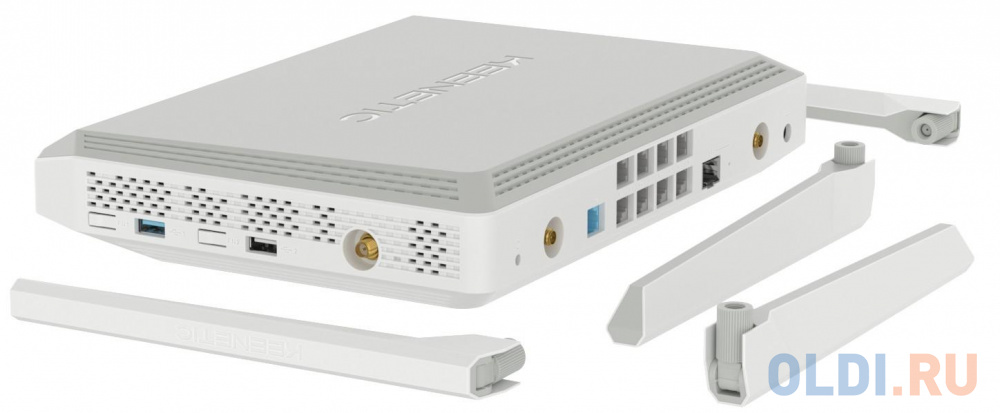Беспроводной маршрутизатор Keenetic Giant (KN-2610) Mesh Wi-Fi-система 802.11aс 1267Mbps 2.4 ГГц 5 ГГц 9xLAN USB серый