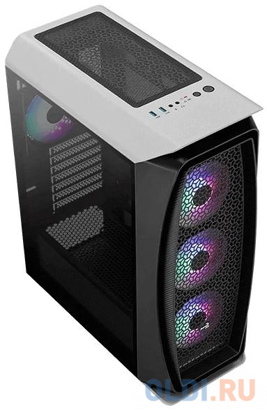 Корпус ATX Aerocool Aero One Frost-G-WT-v1 Без БП чёрный белый ACCM-PB17043.21