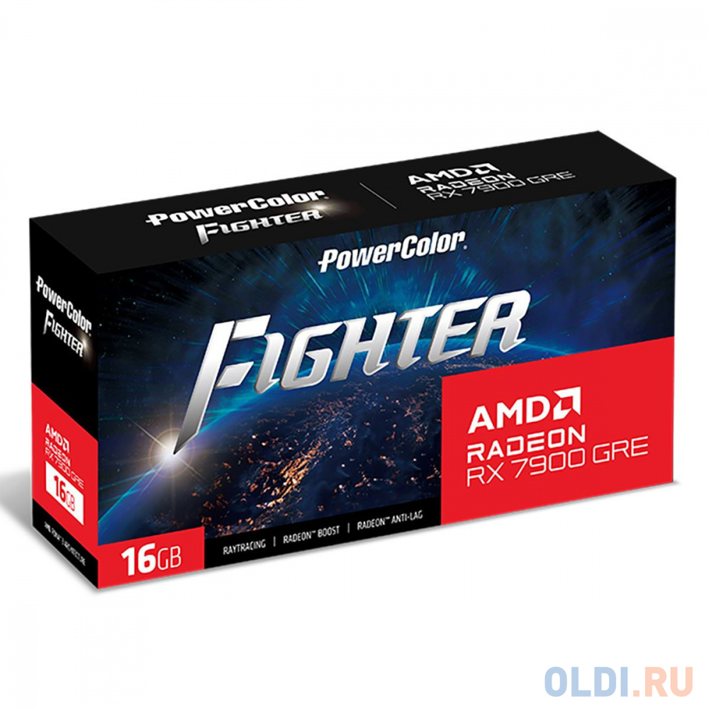 Видеокарта PowerColor RX7900GRE Fighter 16GB GDDR6 256bit 3xDP HDMI 3FAN RTL в Москвe